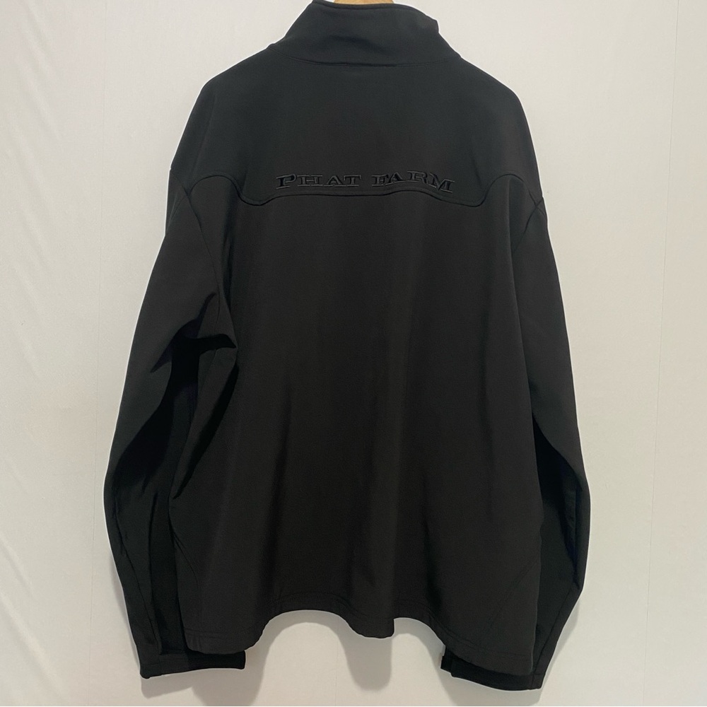 Phat Farm Classics 3X Black Softshell Jacket Full Zip Golf Big & Tall Mens - Picture 5 of 10